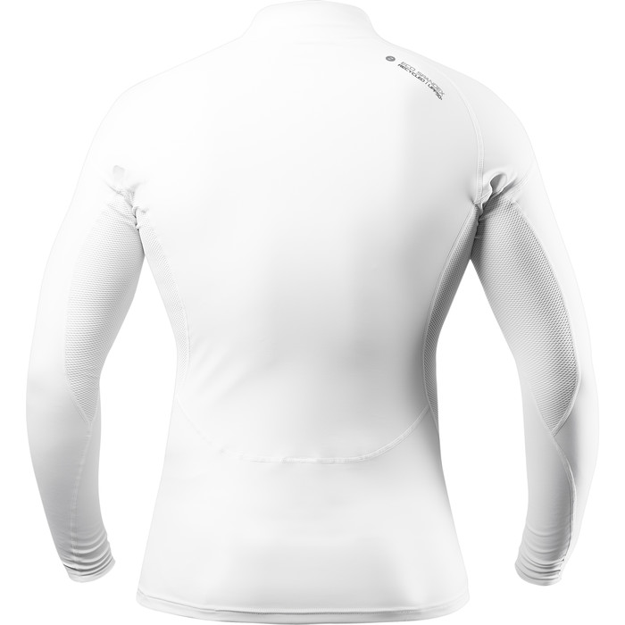 2024 Zhik Mens Eco UPF50+ Long Sleeve Spandex Rash Guard DTP-0063 - White